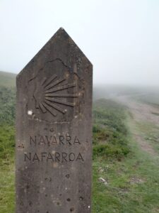 Confine tra Francia e Spagna sul cammino di Santiago de Compostela